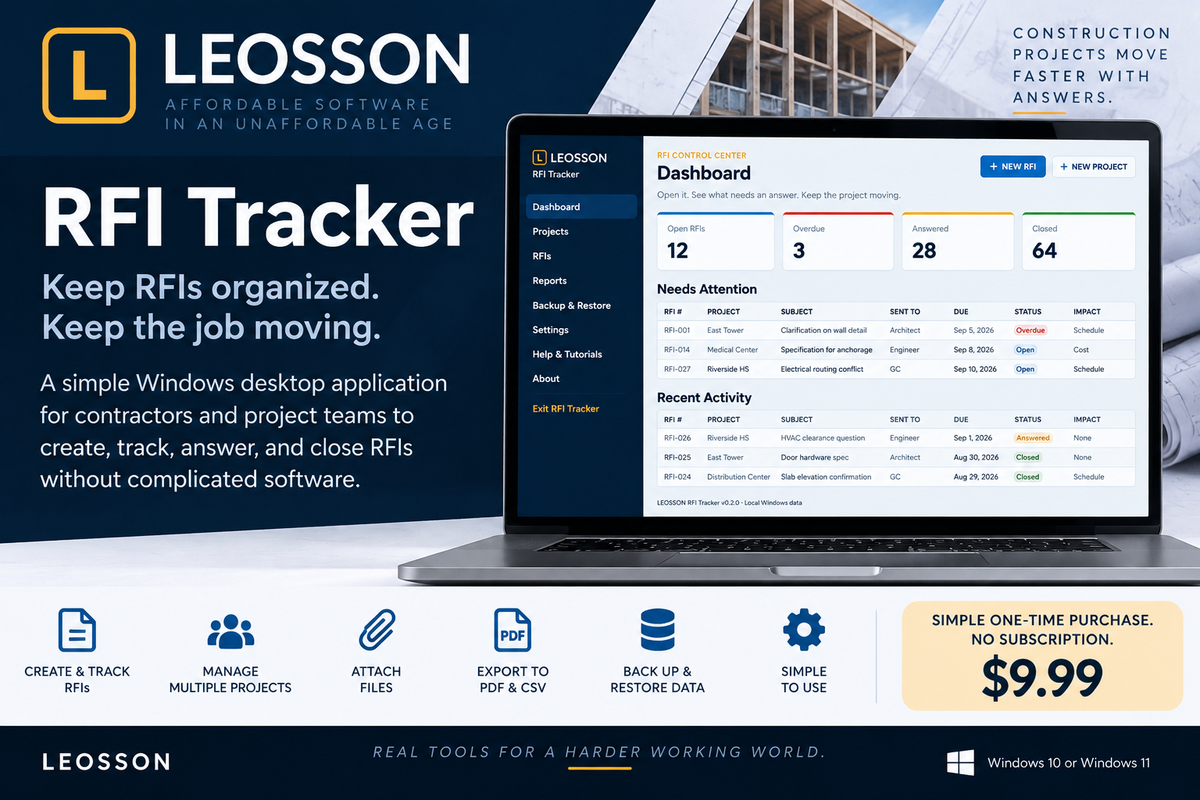 LEOSSON RFI Tracker
