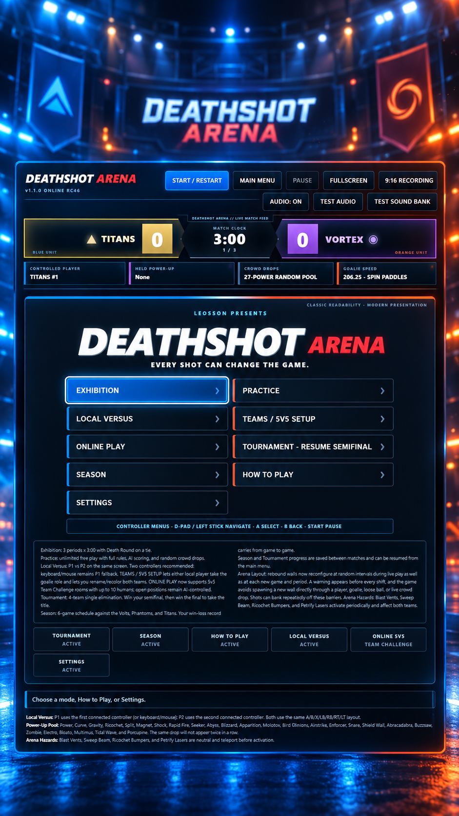 LEOSSON Deathshot Arena